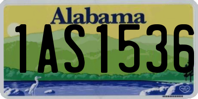 AL license plate 1AS1536