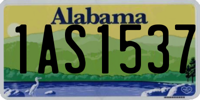 AL license plate 1AS1537