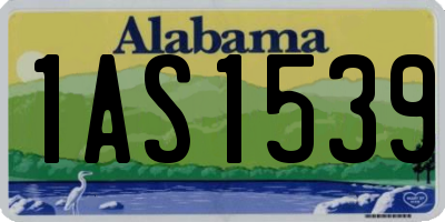 AL license plate 1AS1539