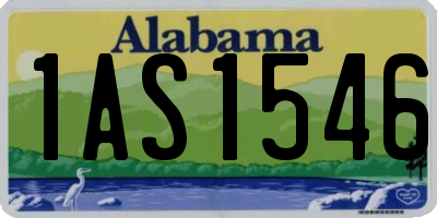 AL license plate 1AS1546