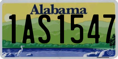 AL license plate 1AS1547