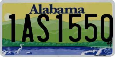 AL license plate 1AS1550