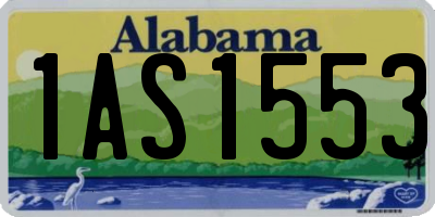 AL license plate 1AS1553