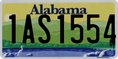 AL license plate 1AS1554