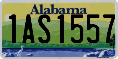 AL license plate 1AS1557