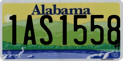 AL license plate 1AS1558