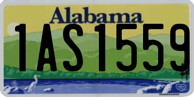 AL license plate 1AS1559