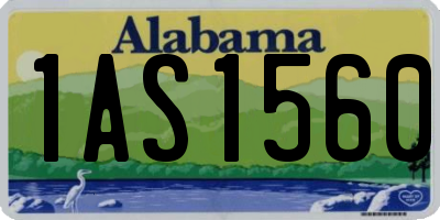 AL license plate 1AS1560