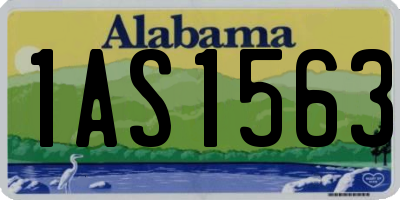 AL license plate 1AS1563
