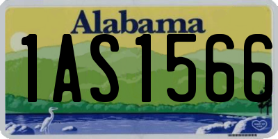 AL license plate 1AS1566