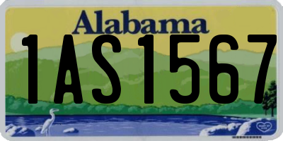 AL license plate 1AS1567