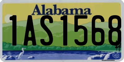 AL license plate 1AS1568