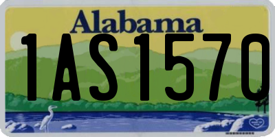 AL license plate 1AS1570