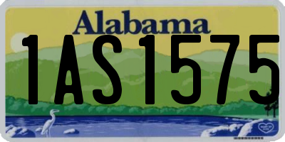 AL license plate 1AS1575