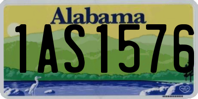 AL license plate 1AS1576