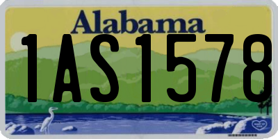 AL license plate 1AS1578