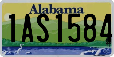 AL license plate 1AS1584