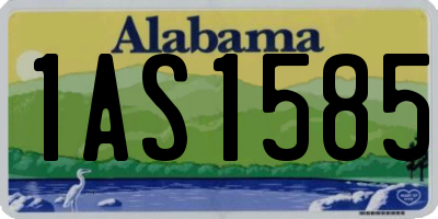 AL license plate 1AS1585