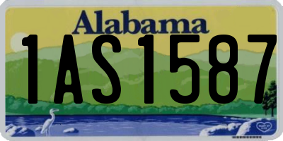 AL license plate 1AS1587