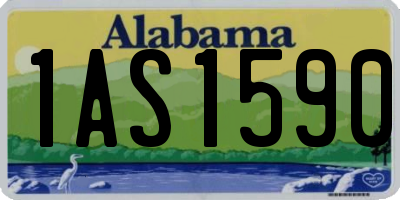 AL license plate 1AS1590