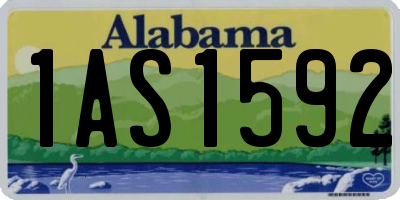 AL license plate 1AS1592