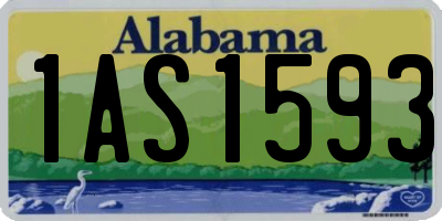 AL license plate 1AS1593