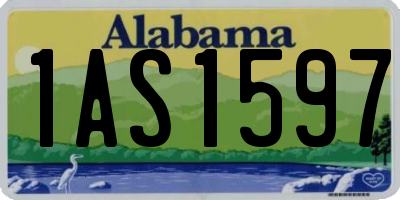 AL license plate 1AS1597