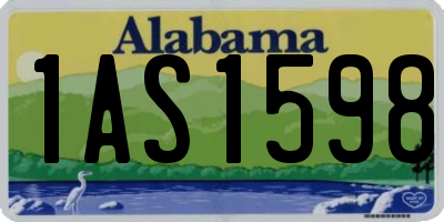 AL license plate 1AS1598