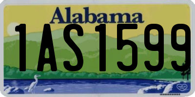 AL license plate 1AS1599