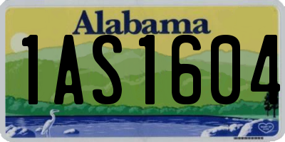 AL license plate 1AS1604
