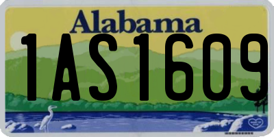 AL license plate 1AS1609