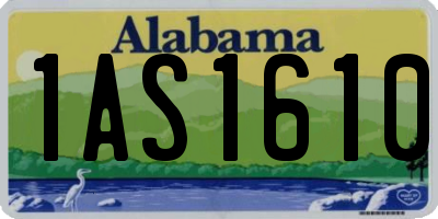 AL license plate 1AS1610
