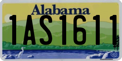 AL license plate 1AS1611