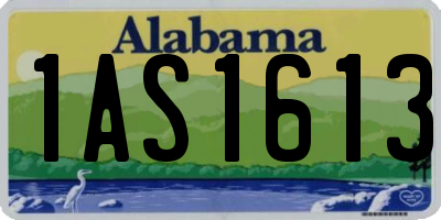 AL license plate 1AS1613