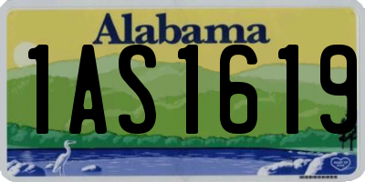 AL license plate 1AS1619