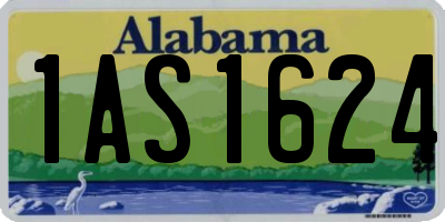 AL license plate 1AS1624