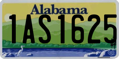 AL license plate 1AS1625
