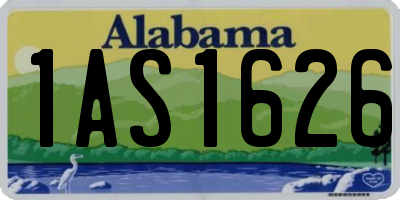 AL license plate 1AS1626