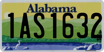 AL license plate 1AS1632