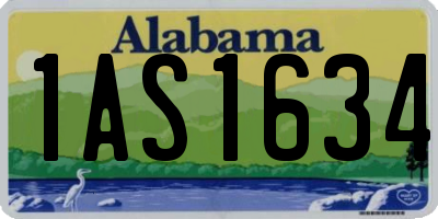 AL license plate 1AS1634
