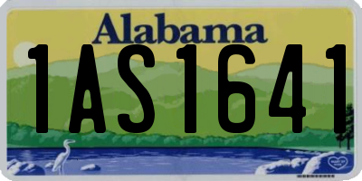 AL license plate 1AS1641