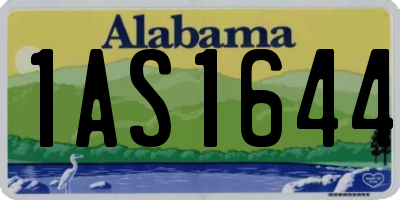 AL license plate 1AS1644