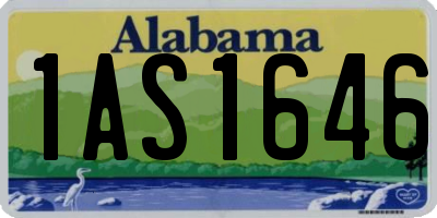 AL license plate 1AS1646