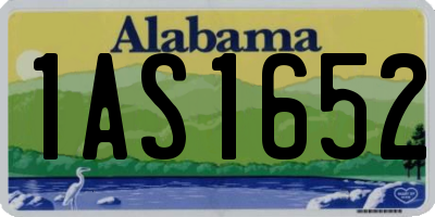 AL license plate 1AS1652
