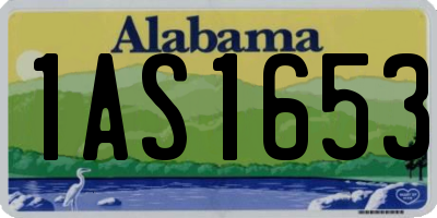 AL license plate 1AS1653