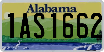 AL license plate 1AS1662