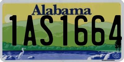 AL license plate 1AS1664