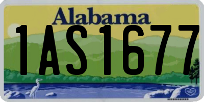 AL license plate 1AS1677