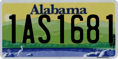 AL license plate 1AS1681