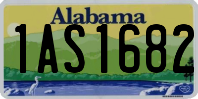 AL license plate 1AS1682